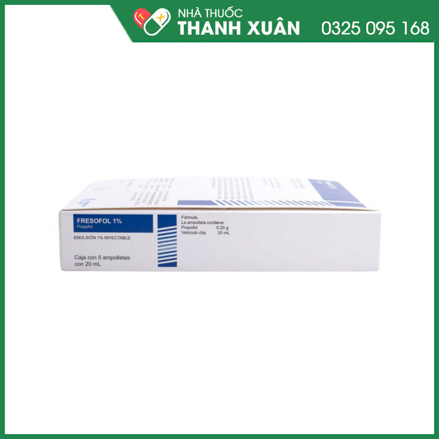 Fresofol 1% thuốc gây mê, an thần tác dụng ngắn qua đường tĩnh mạch